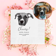 Boxer Dog Personalizado Cheers Napkins