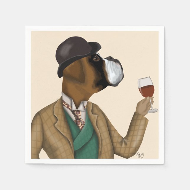 Guardanapo De Papel Boxer Wine Snob (Frente)