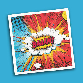 Guardanapo De Papel Boys Superhero Birthday Party Napkin