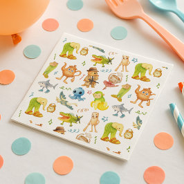 Guardanapo De Papel Brainrot Meme Birthday Party