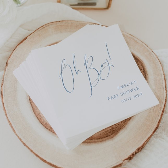 Guardanapo De Papel Branca de Azul! Chá de fraldas (Criador carregado)