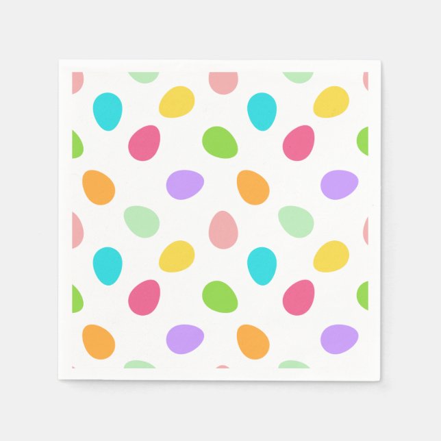 Guardanapo De Papel Branca de Ovos Básicos (Frente)