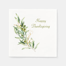 Guardanapo De Papel Branch de Oliveiras de Aquarela