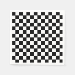 Guardanapo De Papel Branco e Preto Verificados