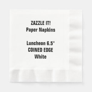 Guardanapo De Papel BRANCO feito sob encomenda vazio inventado do