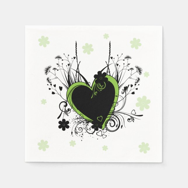 Guardanapo De Papel Branco verde (Frente)