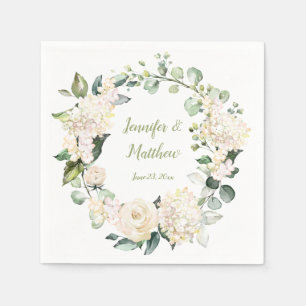 Guardanapo De Papel Brancos e Rosas Casamento de Nápoles