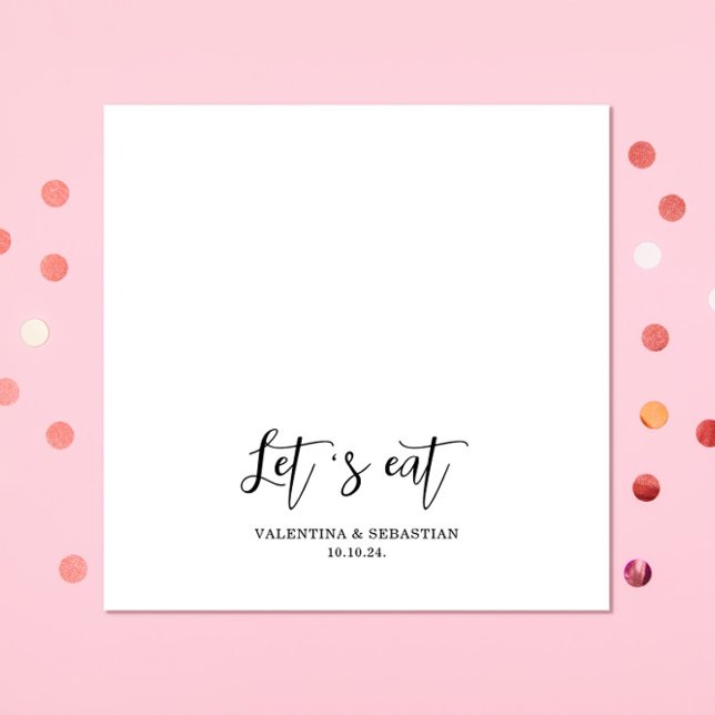 Guardanapo De Papel Brancos Simples Comendo Livro de Casamento Napkins (Criador carregado)