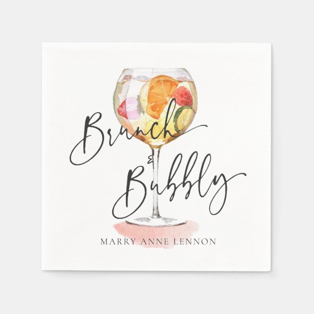 Guardanapo De Papel Bridal Brunch Cocktail Minimis Napkins (Frente)