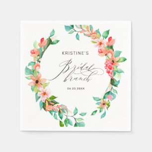 Guardanapo De Papel Bridal Floral de Cor Flórida Rosa Tropical