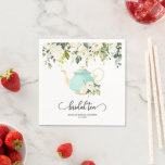 Guardanapo De Papel Bridal Tea Party Napkin - Azul | PERSONALIZADO<br><div class="desc">É um item perfeito para celebrar a noiva como ser!</div>