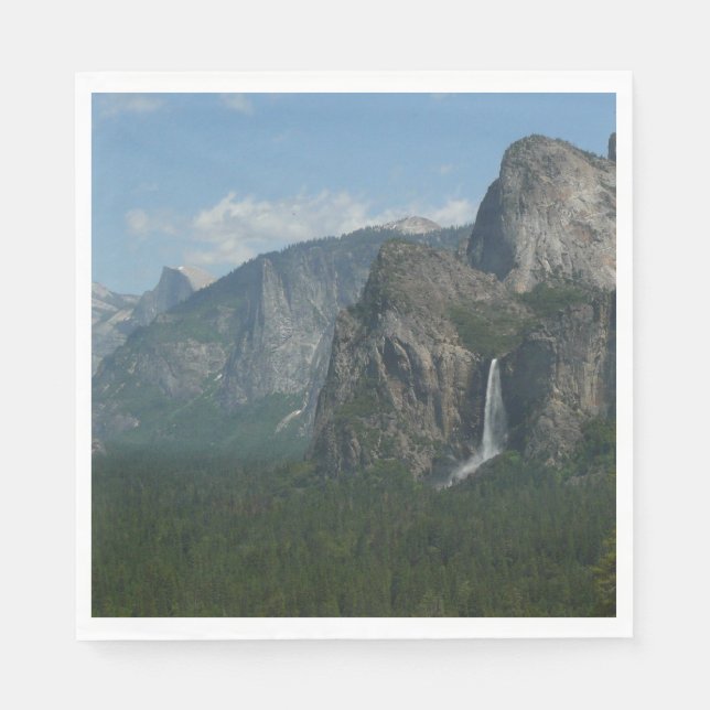Guardanapo De Papel Bridalveil Falls and Half Dome em Yosemite (Frente)