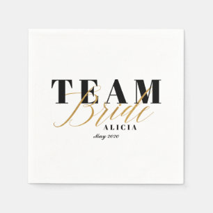 GUARDANAPO DE PAPEL BRIDE DE EQUIPE BRIDE