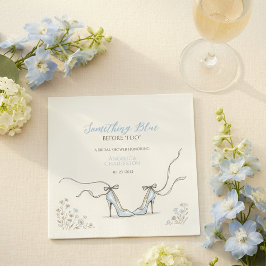 Guardanapo De Papel Bridesmaids Something Blue Bridal Shower