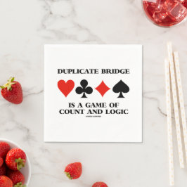 Guardanapo De Papel Bridge Duplicado É Um Jogo De Contagem E Lógica