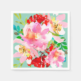 Guardanapo De Papel Bright Colorful Floral Napkins