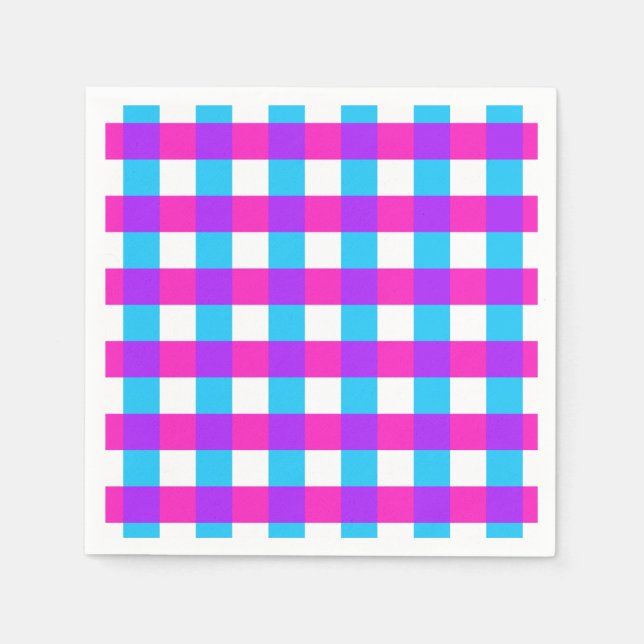 Guardanapo De Papel Bright Gingham Napkins (Frente)