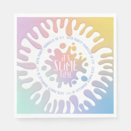 Guardanapo De Papel Bright Rainbow Slime party