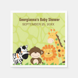 Guardanapo De Papel Bright Safari Animais Personalizados Napkin