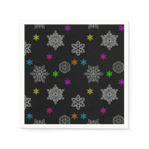 Bright Snowflake Napkins