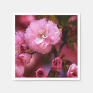 Guardanapo De Papel Brilhantes Primavera cor-de-rosa de cereja