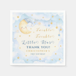 Guardanapo De Papel Brilhe Brilhe Estrela Pequena Primeiro Aniversário