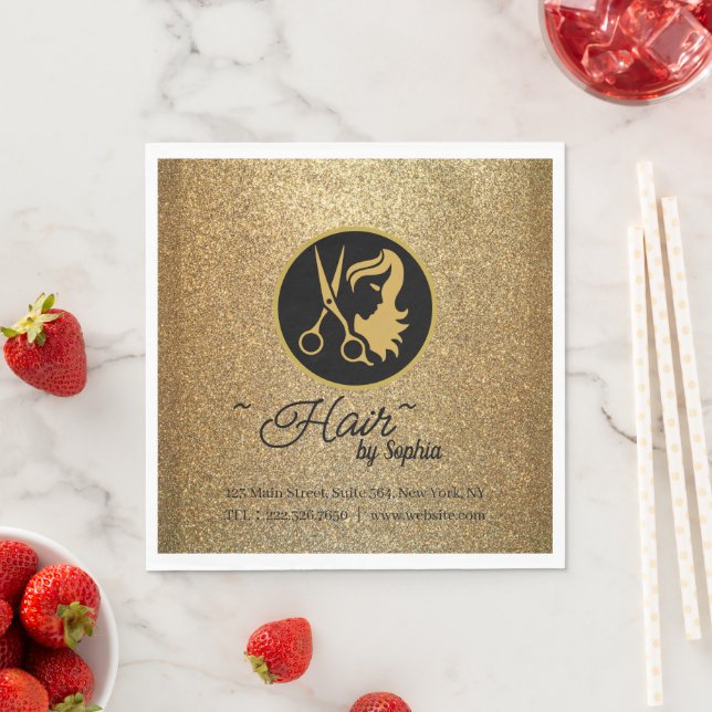 Guardanapo De Papel Brilho Dourado Luxo (Insitu)