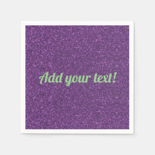 Guardanapo De Papel Brilho sparkling personalizado do roxo