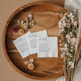 Guardanapo De Papel Brincadeira Moderna Fatos Casamento Napkins