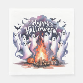 Guardanapo De Papel Brincadeiras de Fantasma de Halloween Napkin