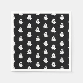 Guardanapo De Papel Brincalhão do Halloween Fantasma Branco Festa Pret