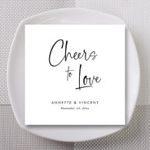 Brinde ao Amor Casamento com Letra Única à Mão