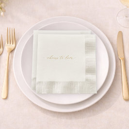 Guardanapo De Papel Brinde ao Lenço de Casamento do Amor