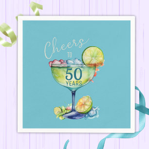 Guardanapo De Papel Brinde aos 50 Anos de Aniversário