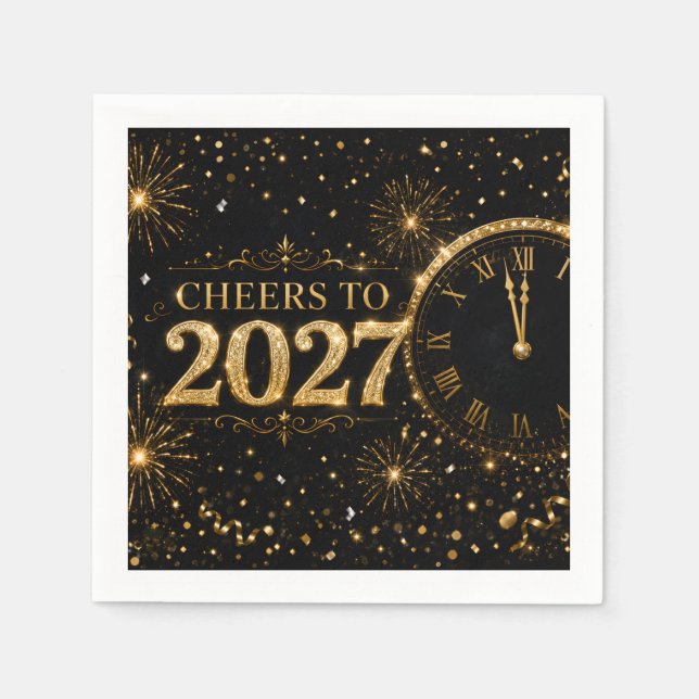 Guardanapo De Papel Brindemos a 2027 (Frente)