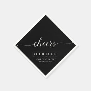 Guardanapo De Papel Brindes Logotipo Personalizado de Negócios Simpl