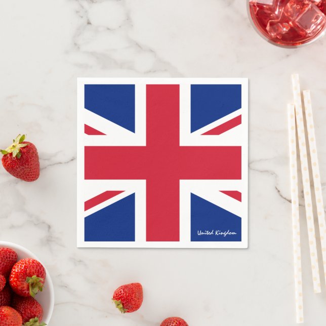 Guardanapo De Papel British Flag Napkins, Reino Unido/sindicato jack (Insitu)