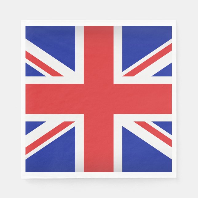 Guardanapo De Papel British Flag Paper Napkins (Frente)