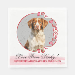 Guardanapo De Papel Brittany Spaniel Wedding Napkins Com Cães Foto