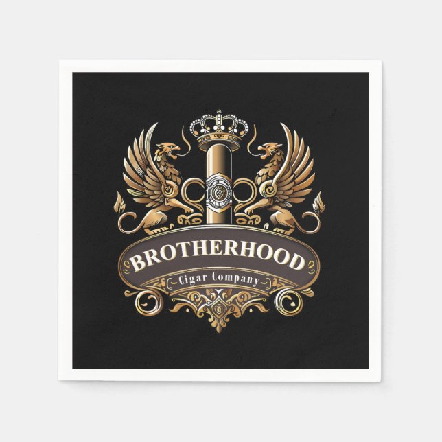 Guardanapo De Papel Brotherhood Cigar Company  (Frente)