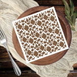 Guardanapo De Papel Brown Cow Spots Faux Cowhide Pattern<br><div class="desc">Vaca Castanha Aponta Padrões De Cochicho Faux.</div>