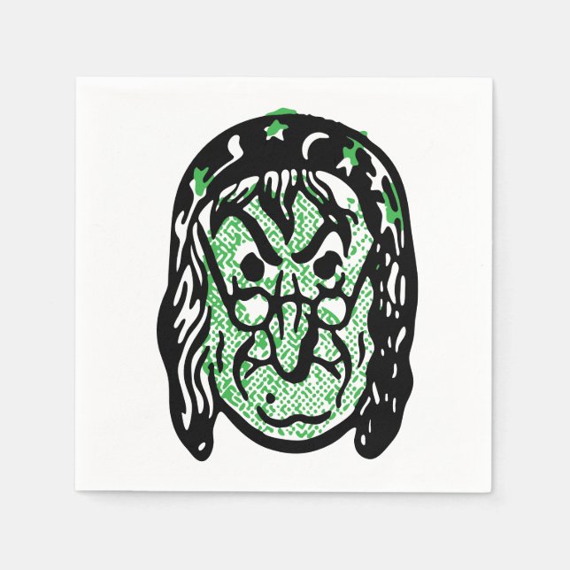 Guardanapo De Papel Bruxa Clássica do Halloween (Frente)