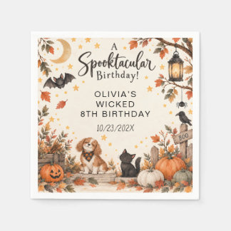 Guardanapo De Papel Bruxa Pequenina Aniversário de Halloween Aquarela