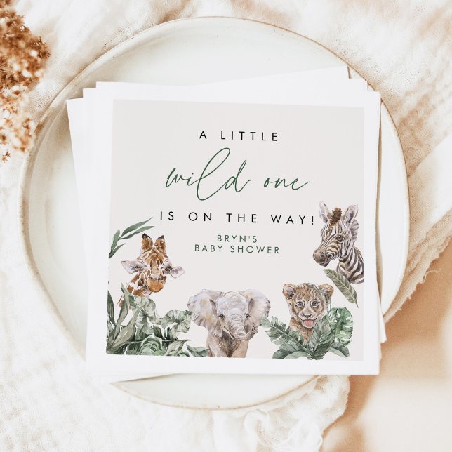 Guardanapo De Papel BRYN Cute Jungle Safari Baby Chá de fraldas (Criador carregado)