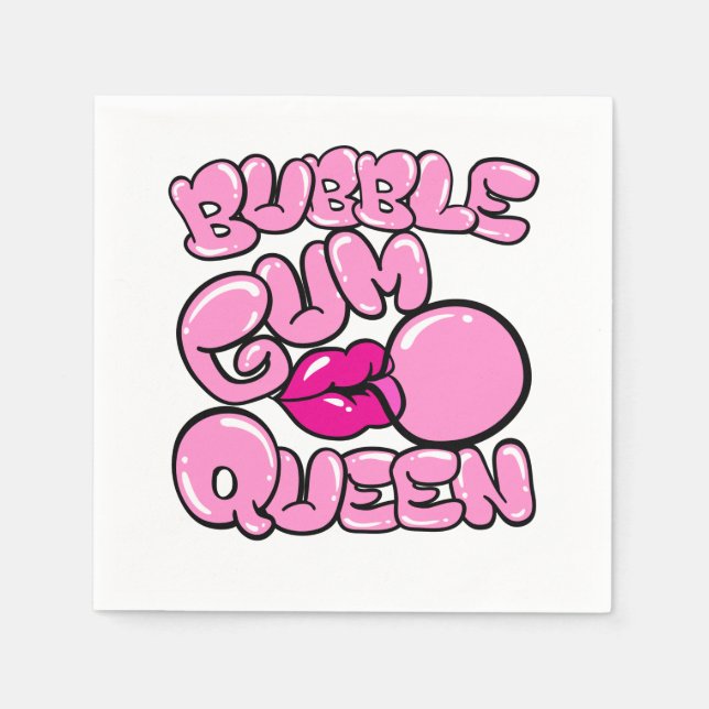Guardanapo De Papel Bubble Gum Queen (Frente)
