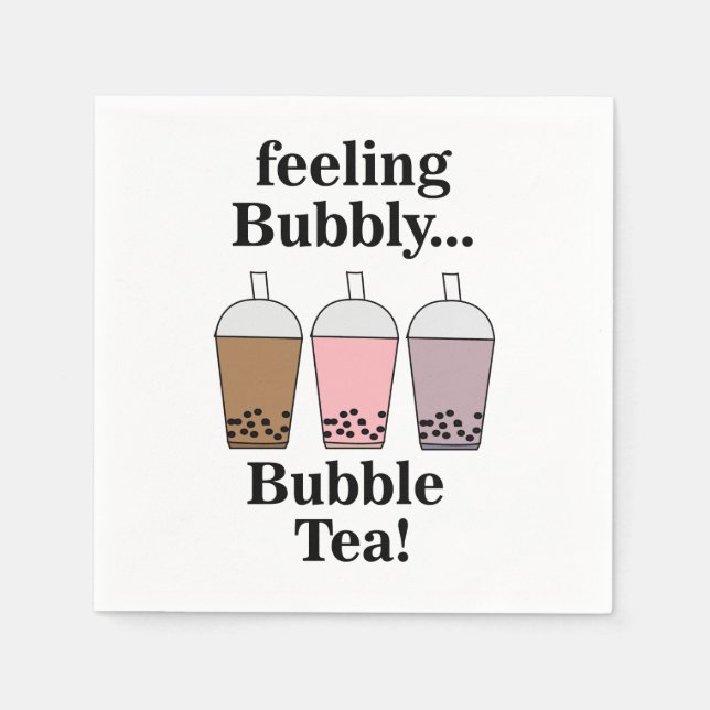 Guardanapo De Papel Bubble Tea Party (Frente)