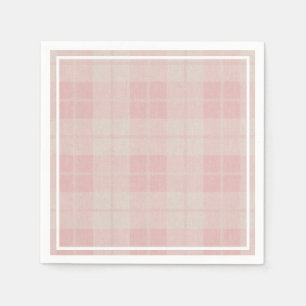 Guardanapo De Papel Búfalo de Xadrez Rosa