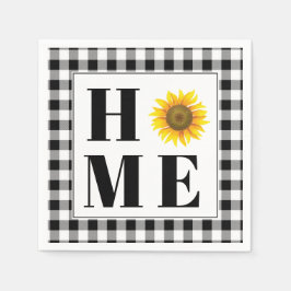 Guardanapo De Papel Buffalo cheque girassol "Casa"