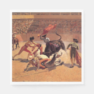 Guardanapo De Papel Bull Fight in Mexico (por Frederic Remington)