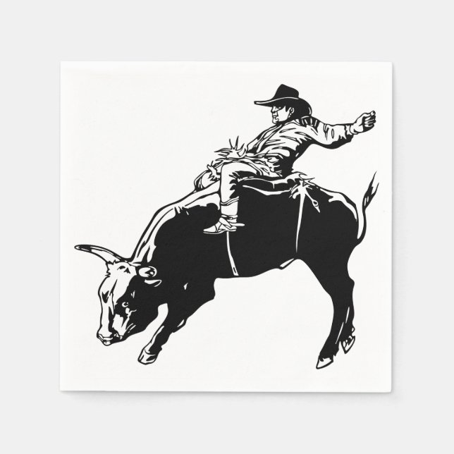 Guardanapo De Papel Bull Rider (Frente)